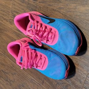 Nike Sz 9 Lunar Launch Neon Pink and Blue
